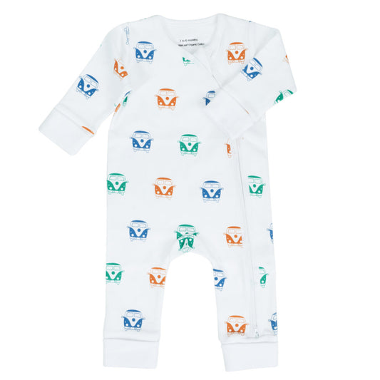 Campervan Zip Babygrow