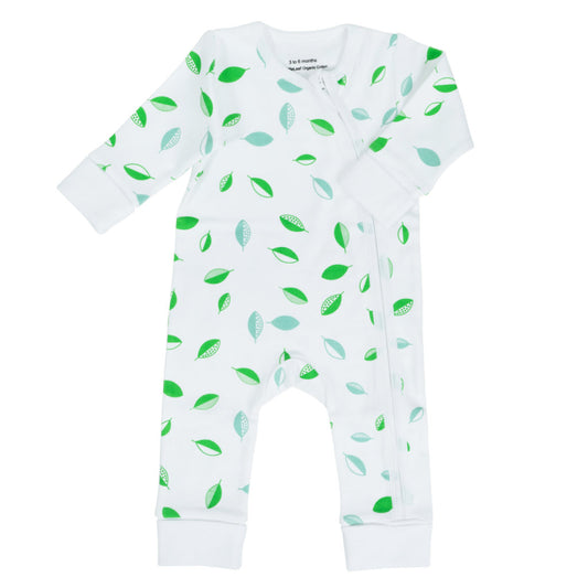 Tumbling Leaves Zip Babygrow